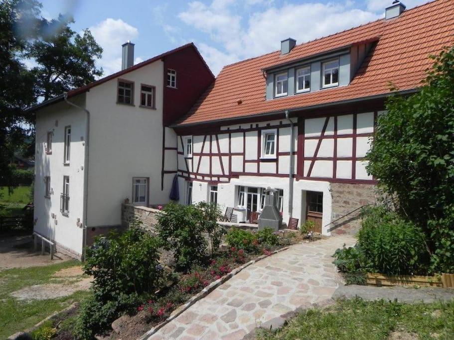 Ferienwohnung Tiererlebnishof Obermuehle Biebergemund Eksteriør billede