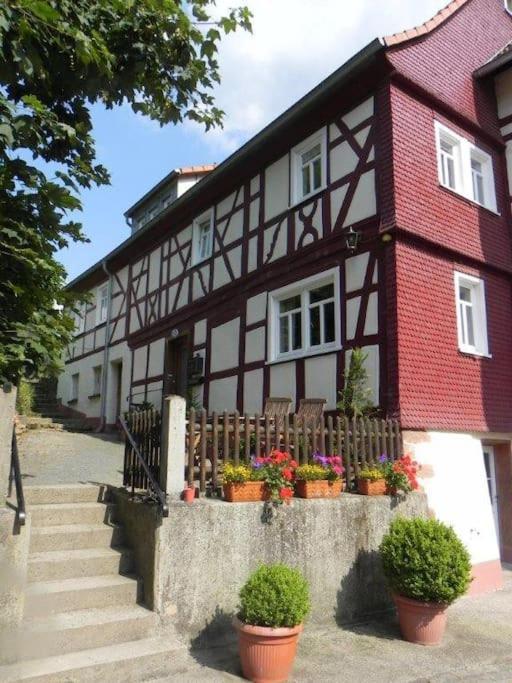 Ferienwohnung Tiererlebnishof Obermuehle Biebergemund Eksteriør billede